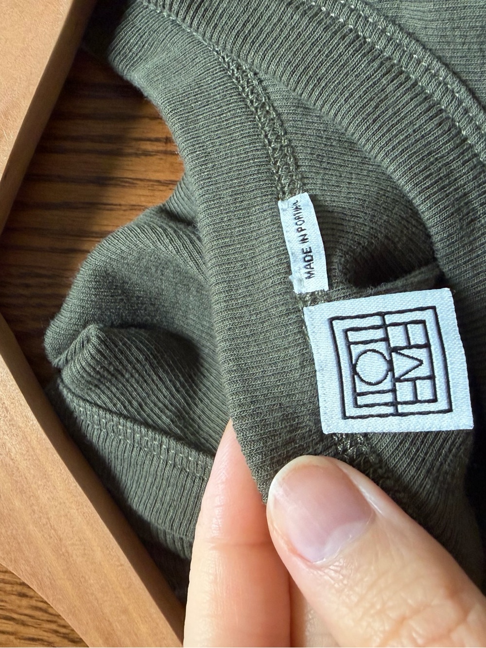 Toteme Olive Green Ribbed Tank - Picture 3 of 4